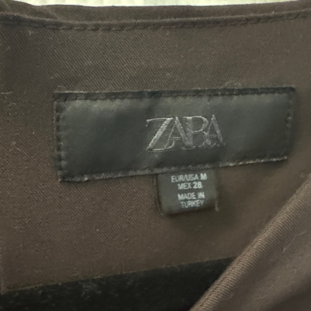 Zara Chocolate Brown Bow Dress - Picture 3 of 7